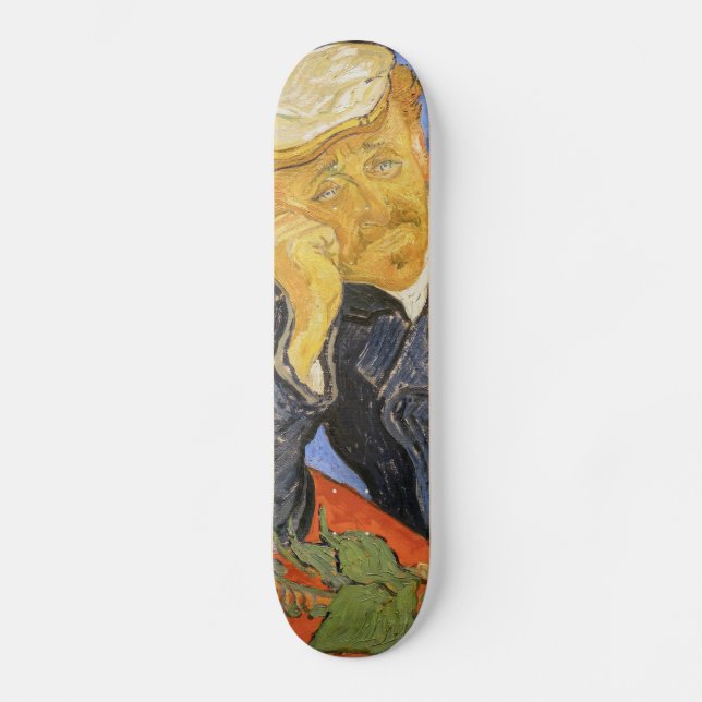 Vincent Van Gogh - Portrait von Dr. Paul Gachet Skateboard (Vorderseite)