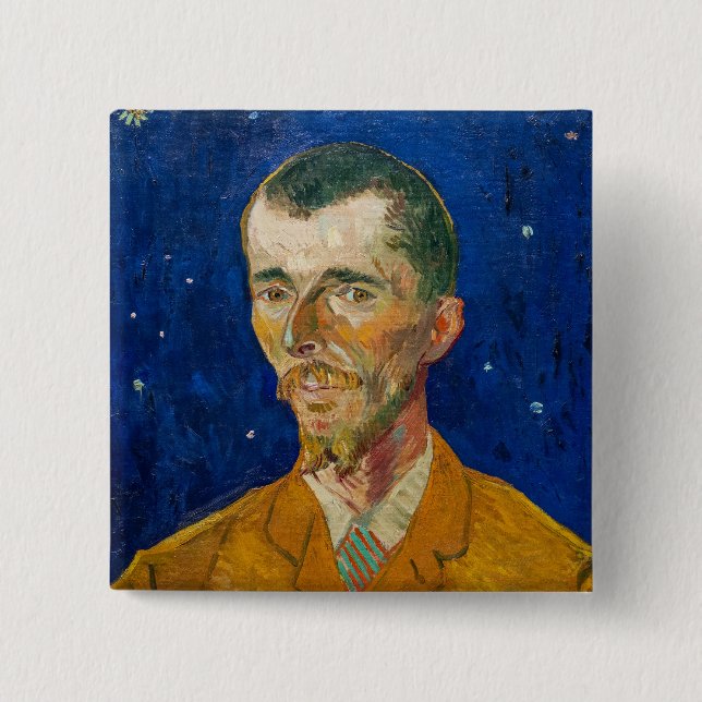 Vincent Van Gogh - Portrait von Eugene Boch, Arles Button (Vorderseite)