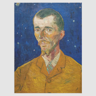 Vincent Van Gogh - Portrait von Eugene Boch, Arles Seidenpapier