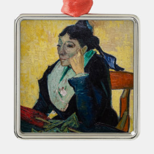 Vincent Van Gogh - Portrait von Madame Ginoux Ornament Aus Metall