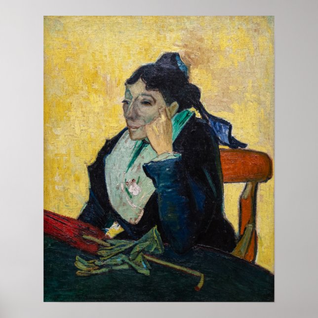 Vincent Van Gogh - Portrait von Madame Ginoux Poster (Vorne)