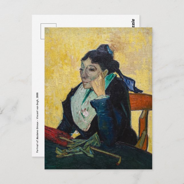 Vincent Van Gogh - Portrait von Madame Ginoux Postkarte (Vorne/Hinten)
