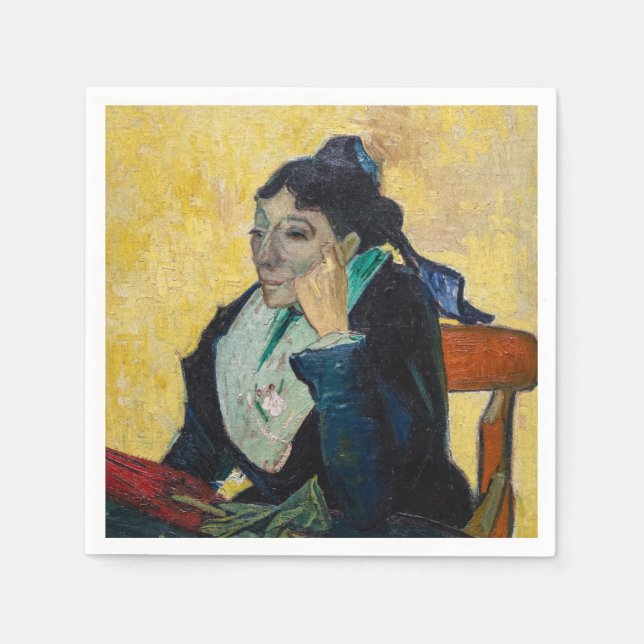 Vincent Van Gogh - Portrait von Madame Ginoux Serviette (Vorderseite)