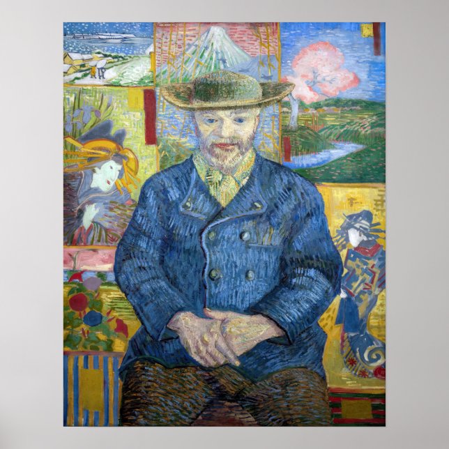 Vincent van Gogh - Portrait von Pere Tanguy Poster (Vorne)