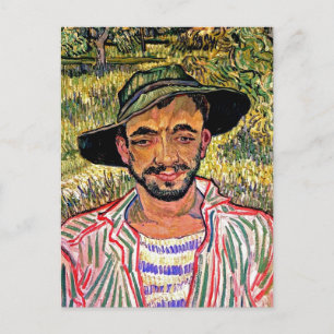 Vincent Van Gogh - Porträt eines jungen Bauern Postkarte