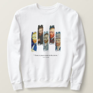 Vincent Van Gogh-Porträt und Zitat Sweatshirt