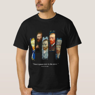 Vincent Van Gogh-Porträt und Zitat T-Shirt