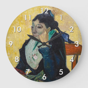 Vincent Van Gogh - Porträt von Madame Ginoux Große Wanduhr