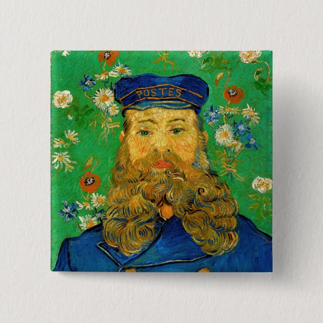 Vincent Van Gogh - Postbote Joseph Roulin Button (Vorderseite)