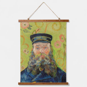 Vincent Van Gogh - Postbote Joseph Roulin Wandteppich Mit Holzrahmen