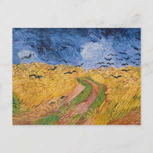 Vincent van Gogh Radfeld mit Krähen, 1890 Postkarte