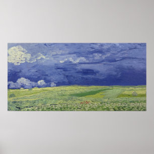 Vincent van Gogh   Radfelder unter Thunderclow Poster