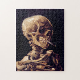 Vincent van Gogh - rauchendes Schädel-Skelett Puzzle