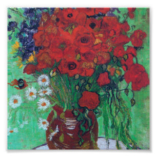 Vincent Van Gogh - Red Poppies and Daisies Fotodruck