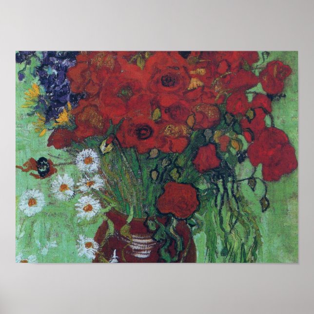 Vincent Van Gogh - Red Poppies and Daisies Poster (Vorne)