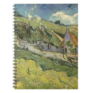Vincent van Gogh - Reetgedeckte Häuser Notizblock