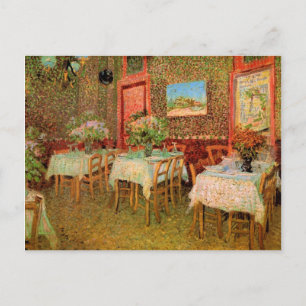 Vincent van Gogh Restaurant Soft Offene Einladung Postkarte