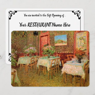 Vincent van Gogh Restaurant Soft Open Einladung