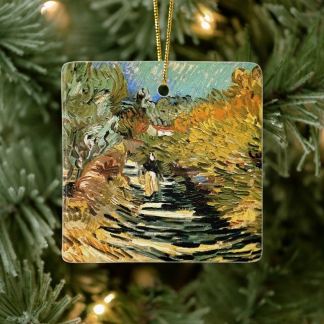 Vincent van Gogh Road bei Saint-Remy, weibliche Ab Keramikornament (Baum)