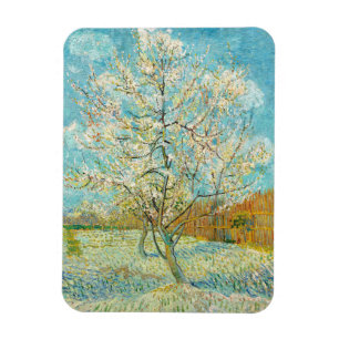 Vincent van Gogh - Rosa blühender Pfirsichbaum Magnet