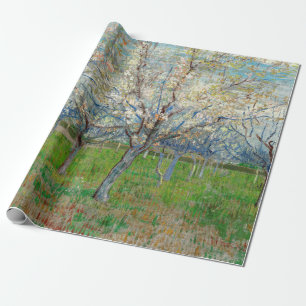 Vincent van Gogh - Rosa Obstgarten Geschenkpapier