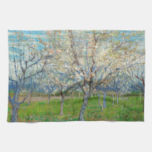 Vincent van Gogh - Rosa Obstgarten Geschirrtuch
