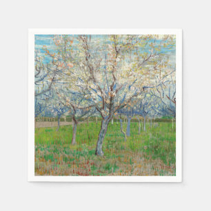 Vincent van Gogh - Rosa Obstgarten Serviette