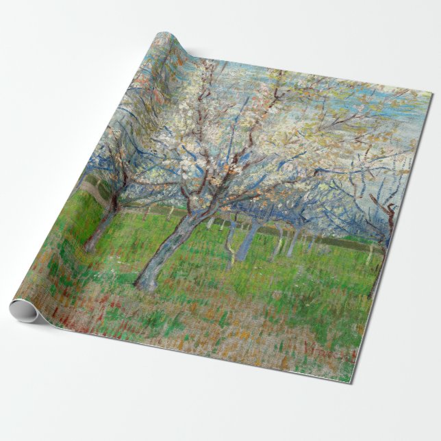 Vincent van Gogh - Rosa Orchard Geschenkpapier (Ungerollt)