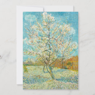 Vincent van Gogh - Rosa Pfirsichbaum in Blüte Einladung