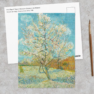 Vincent van Gogh - Rosa Pfirsichbaum in Blüte Postkarte