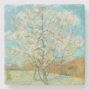 Vincent van Gogh - Rosa Pfirsichbaum in Blüte Steinuntersetzer
