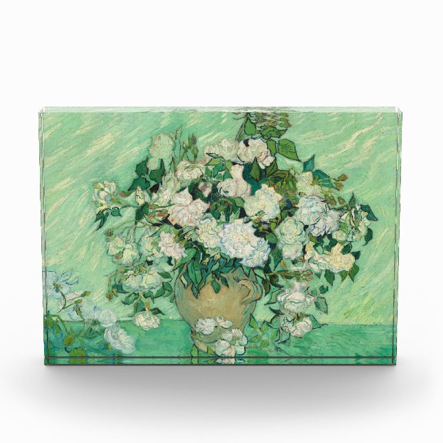 Vincent van Gogh Rose Impressionist Fotoblock (Vorderseite)