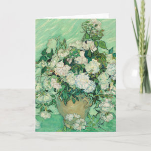 Vincent van Gogh Rose Impressionist Karte