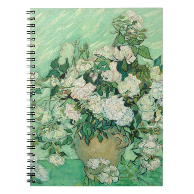 Vincent van Gogh Rose Impressionist Notizblock (Vorderseite)