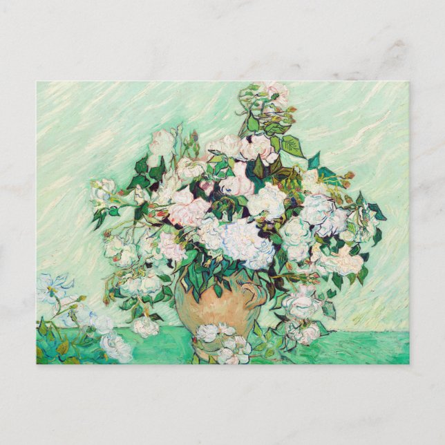 Vincent van Gogh Rose Malerei Postkarte (Vorderseite)