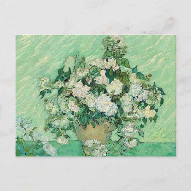 Vincent van Gogh Rose Postkarte (Vorderseite)