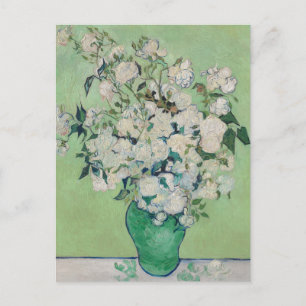 Vincent Van Gogh Rose Schöner Impressionist Postkarte