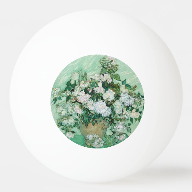 Vincent van Gogh - Rose Tischtennisball (Vorderseite)