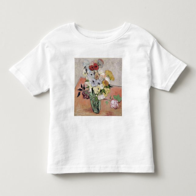 Vincent van Gogh | Rose und Anemonen, 1890 Kleinkind T-shirt (Vorderseite)