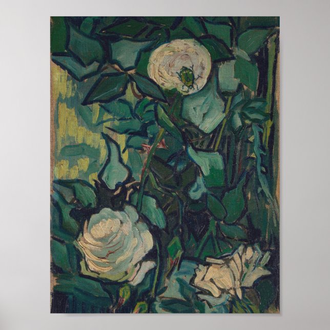Vincent Van Gogh - Rose und Käfer Poster (Vorne)