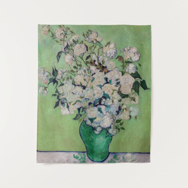 Vincent van Gogh - Rose Wandteppich (Vorderseite)