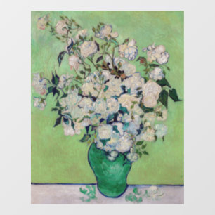 Vincent van Gogh - Rosen Fensteraufkleber