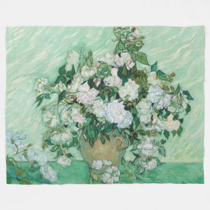Vincent van Gogh - Rosen Fleecedecke