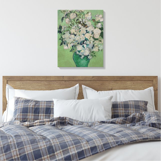 Vincent van Gogh Rosen Leinwanddruck (Insitu (Schlafzimmer))