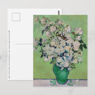 Vincent van Gogh - Rosen Postkarte