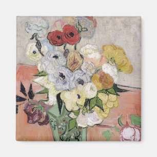 Vincent van Gogh   Rosen und Anemonen, 1890 Magnet