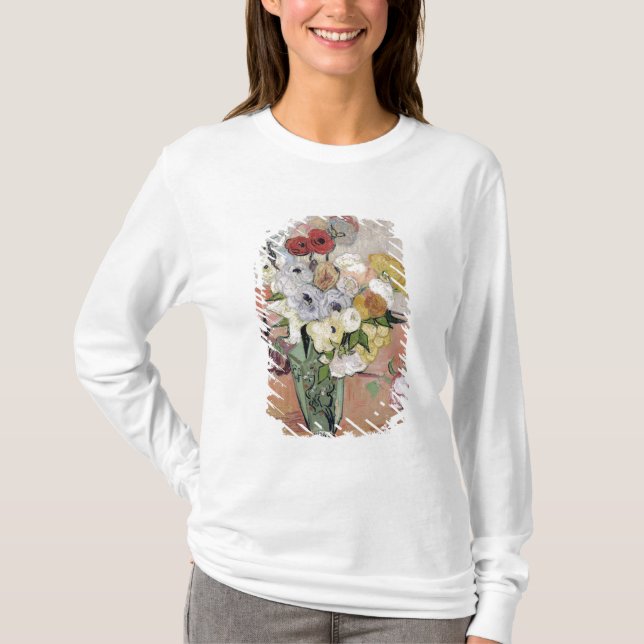 Vincent van Gogh | Rosen und Anemonen, 1890 T-Shirt (Vorderseite)