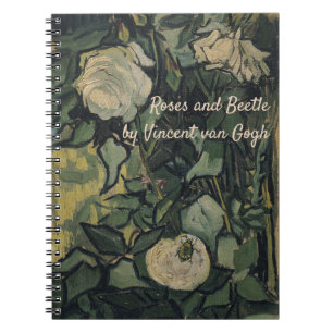 Vincent van Gogh - Rosen und Käfer Notizblock