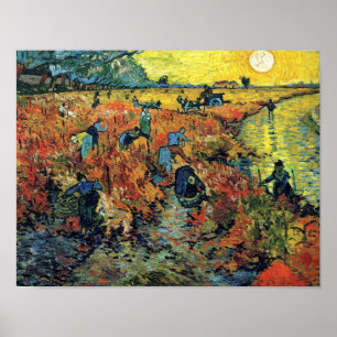 Vincent Van Gogh - Roter Weinberg bei Arles Malere Poster