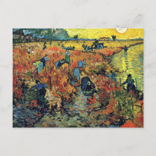 Vincent Van Gogh - Roter Weinberg bei Arles Malere Postkarte